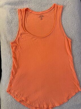Polo by Ralph Lauren Coral-Orange Scoop Neck Tank
